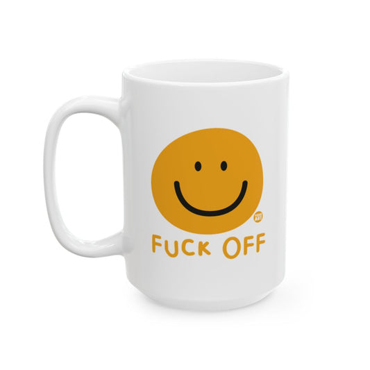 Fun Smile Face Fuck Off Coffee Mug Gift Idea