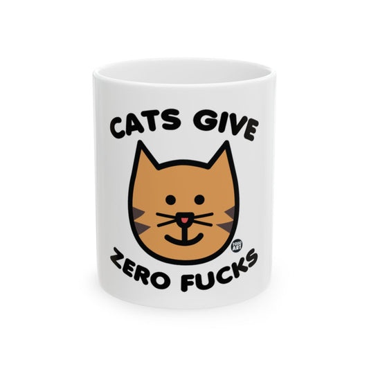 Cats Give Zero Fucks Funny Cat Lover Mug