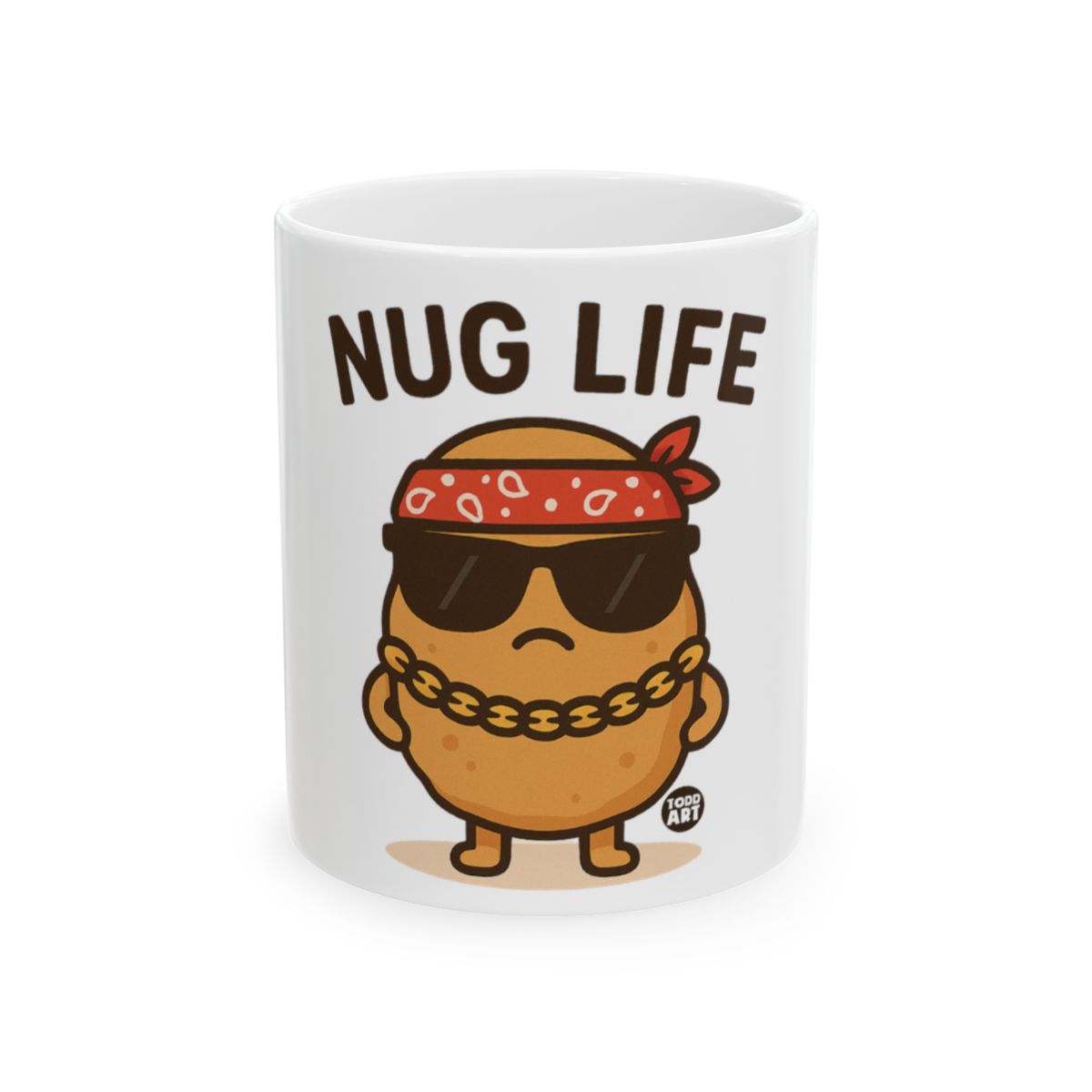 Nug Life Funny Potato Character Mug