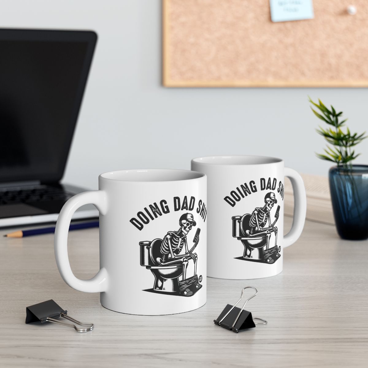 Doing Dad Shit Skeleton Design Funny Mug Product