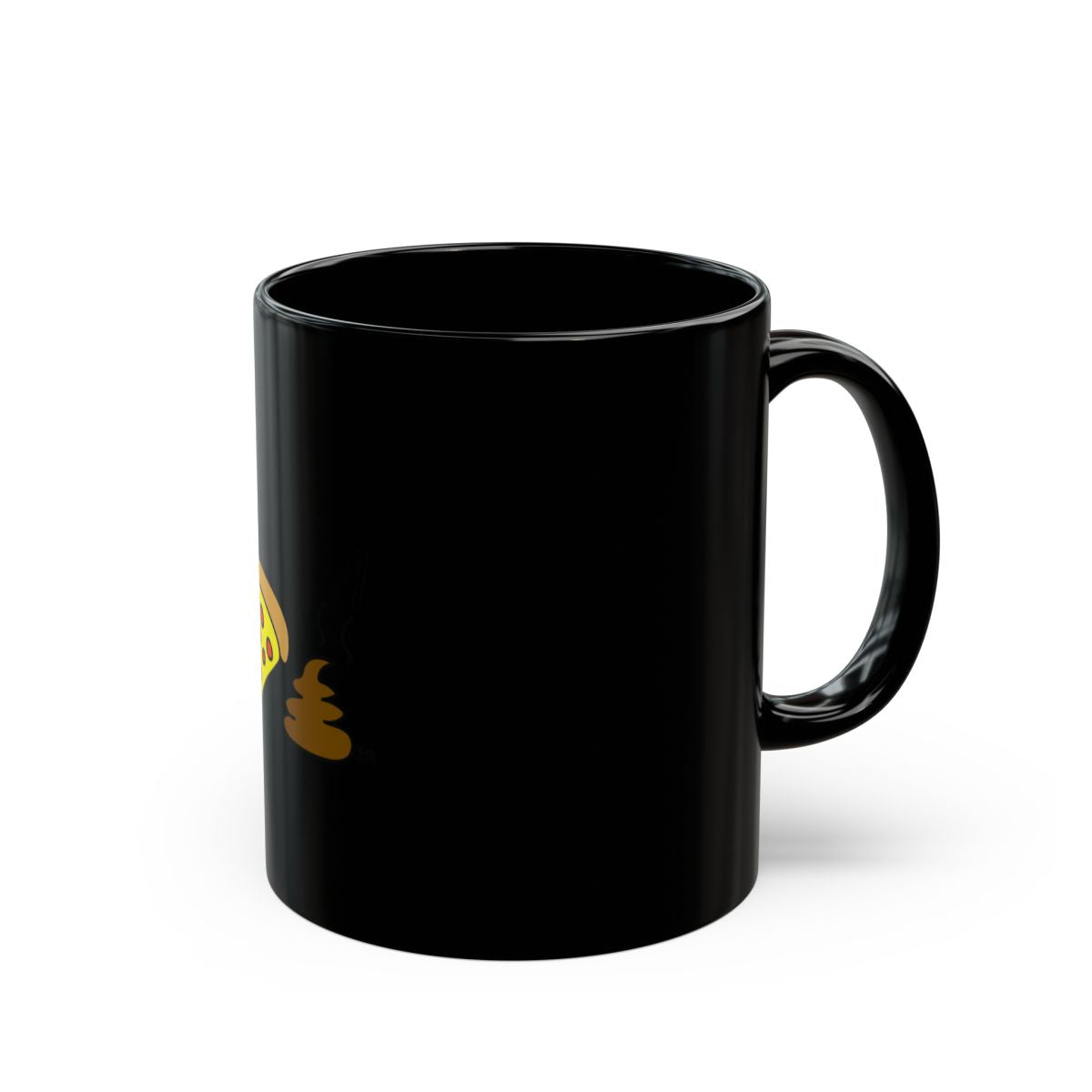 Unique Black Mug with Emoji Design Perfect Gift