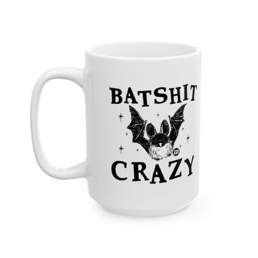 Funny Batshit Crazy Bat Design White Mug Product