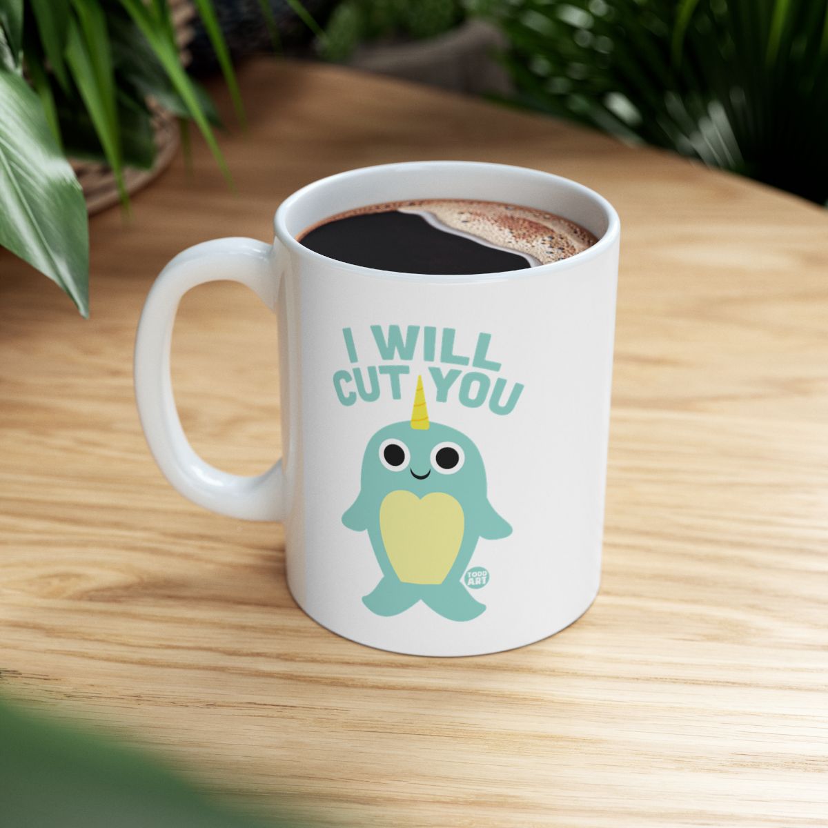 I Will Cut You Narwhal Mug Perfect for Coffee Lovers