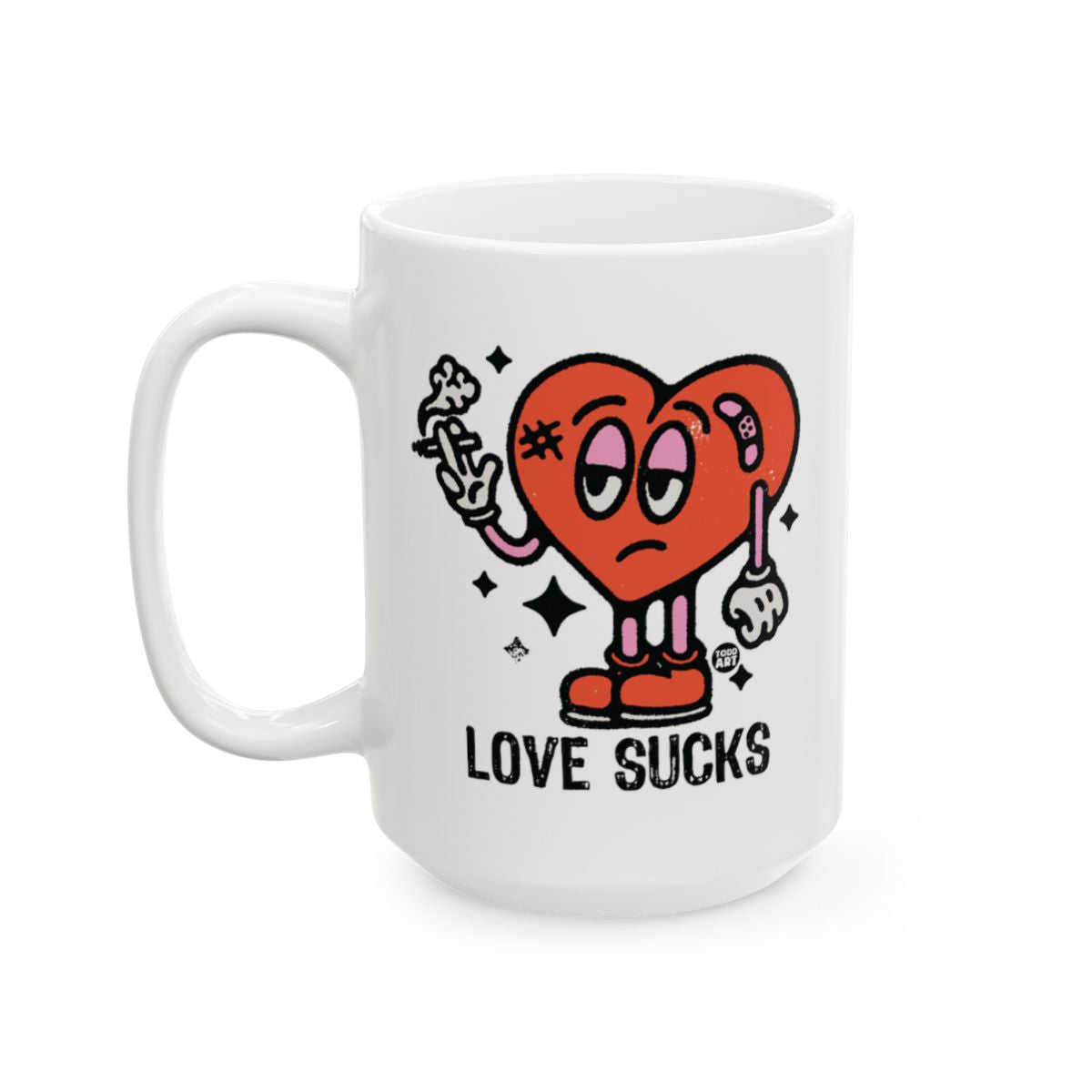 Love Sucks Illustration Mug Coffee Cup Love Sucks cup
