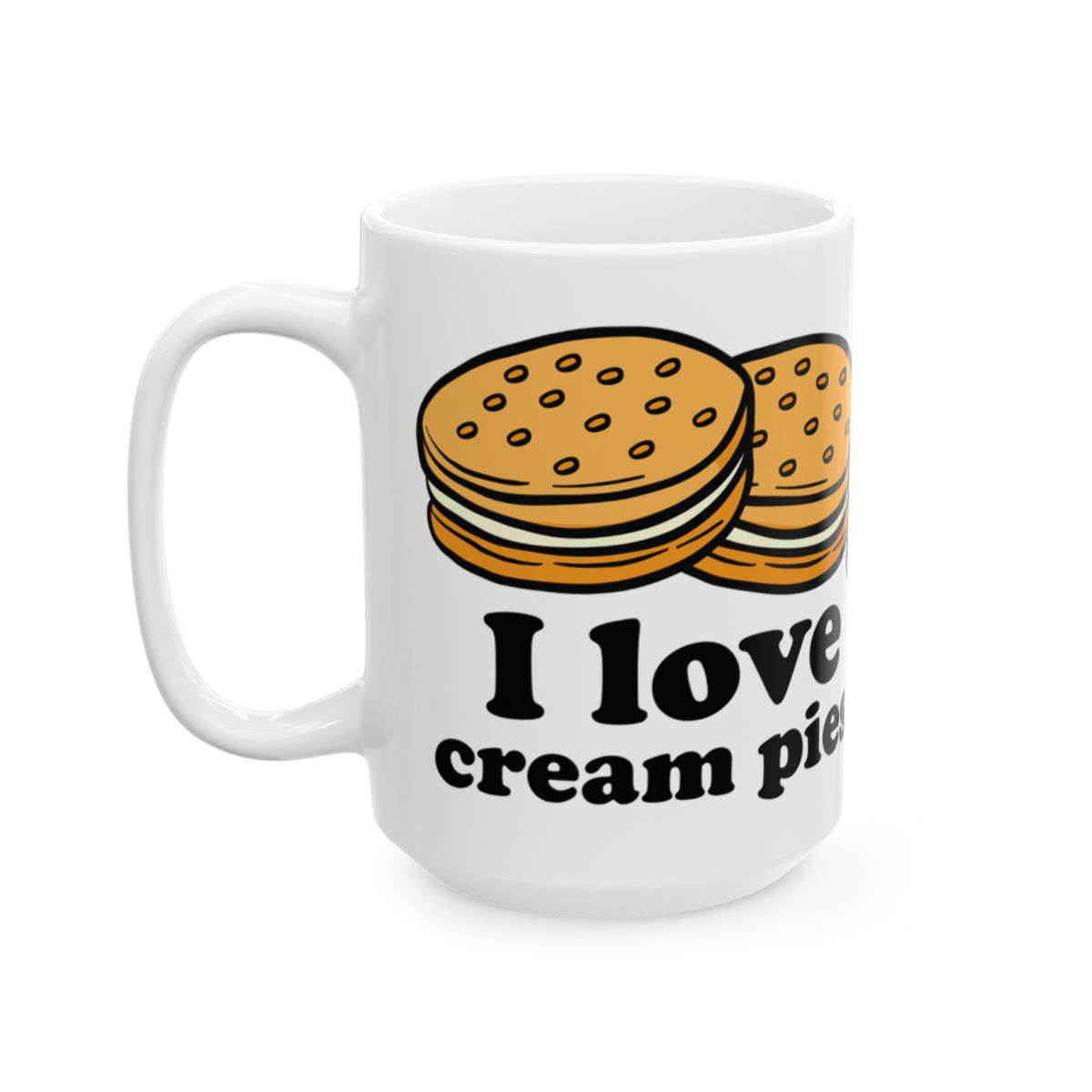 I Love Cream Pies Mug for Dessert Enthusiasts