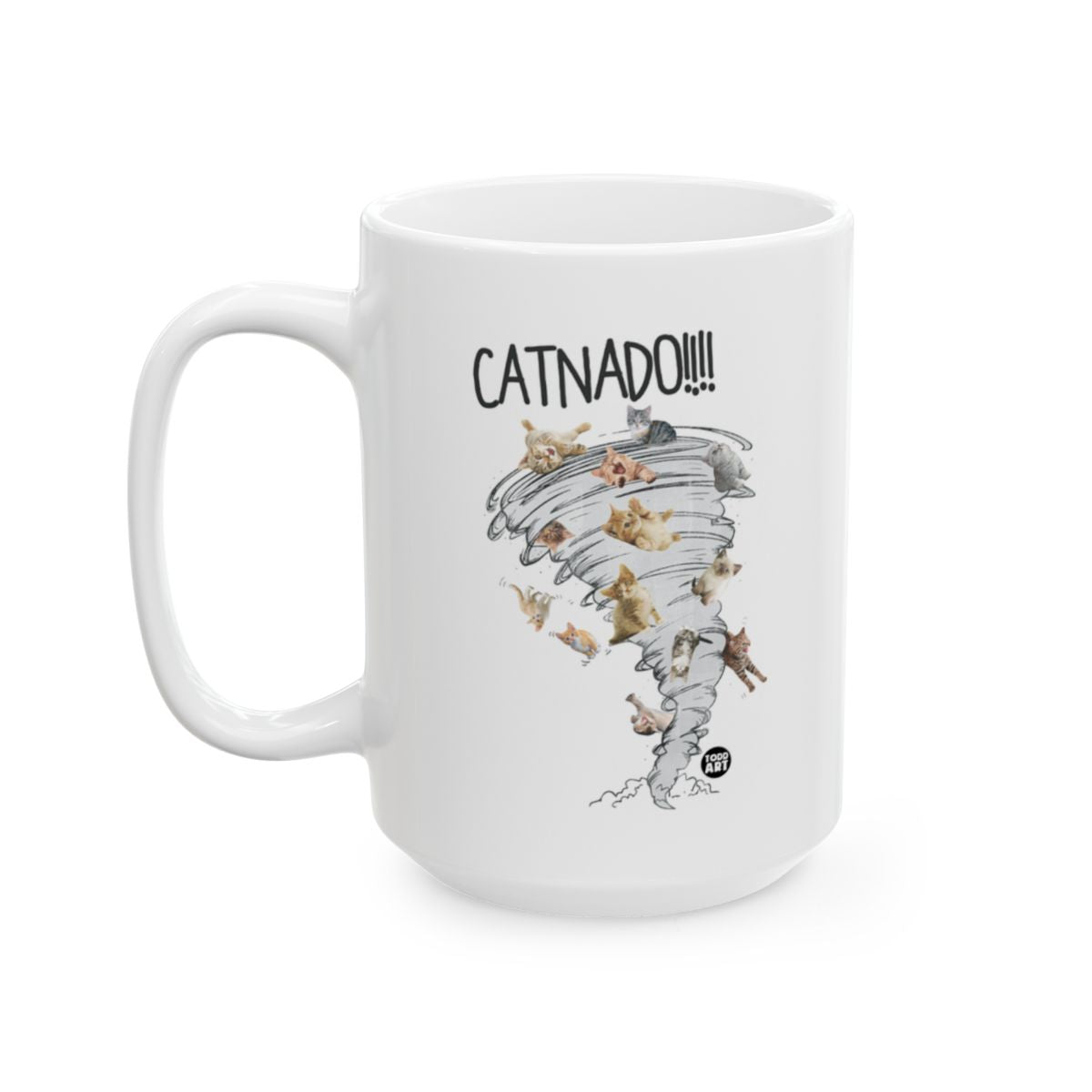 Catnado Fun Cat Lovers White Mug