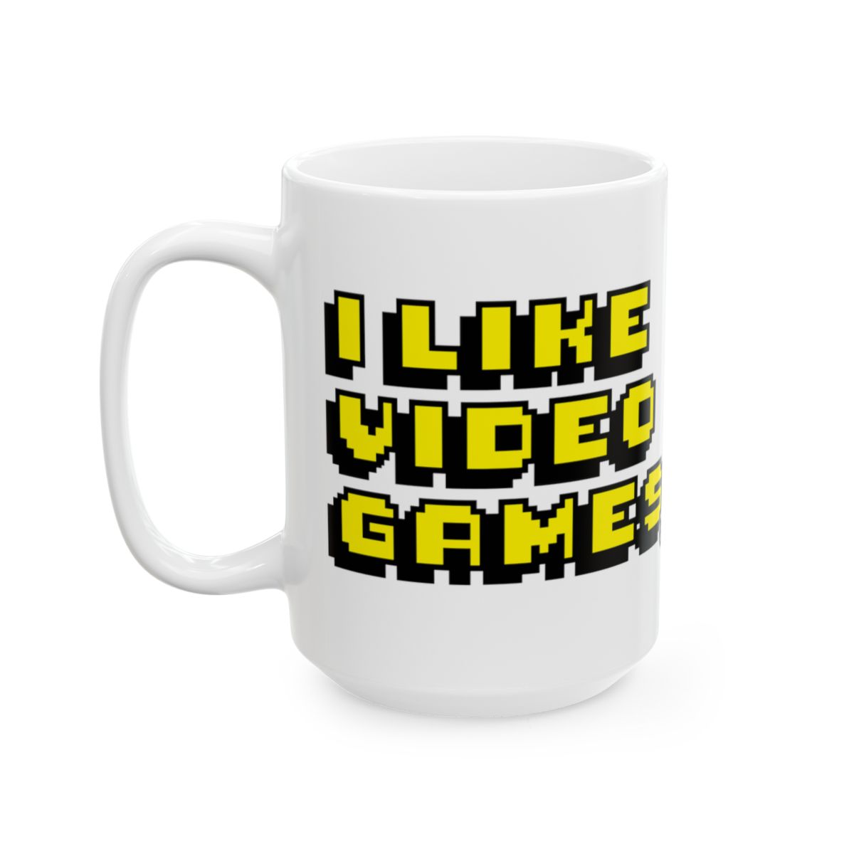 I Like Video Games Pixel Art Mug for Gamers Gift