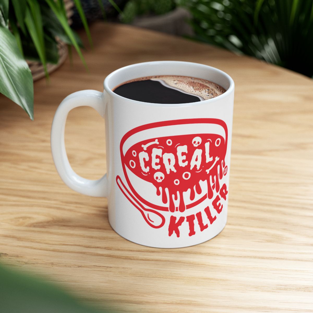Funny Slogan Cereal Killer Coffee Mug for Breakfast