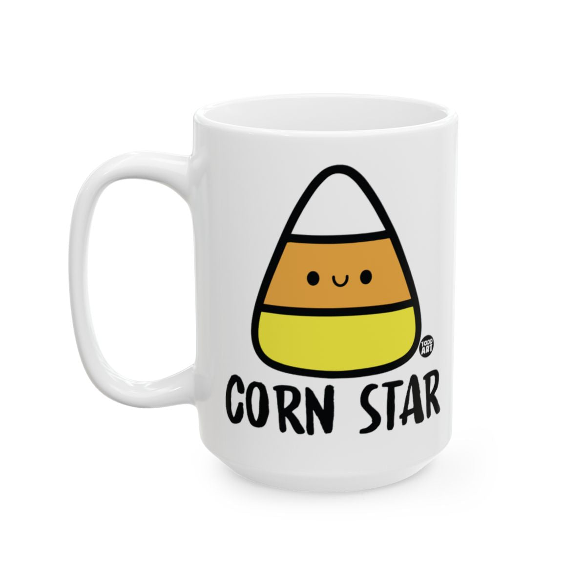 Funny Corn Star Candy Corn Patterned Mug