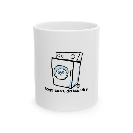 Boys Can't Do Laundry Funny Coffee Mug