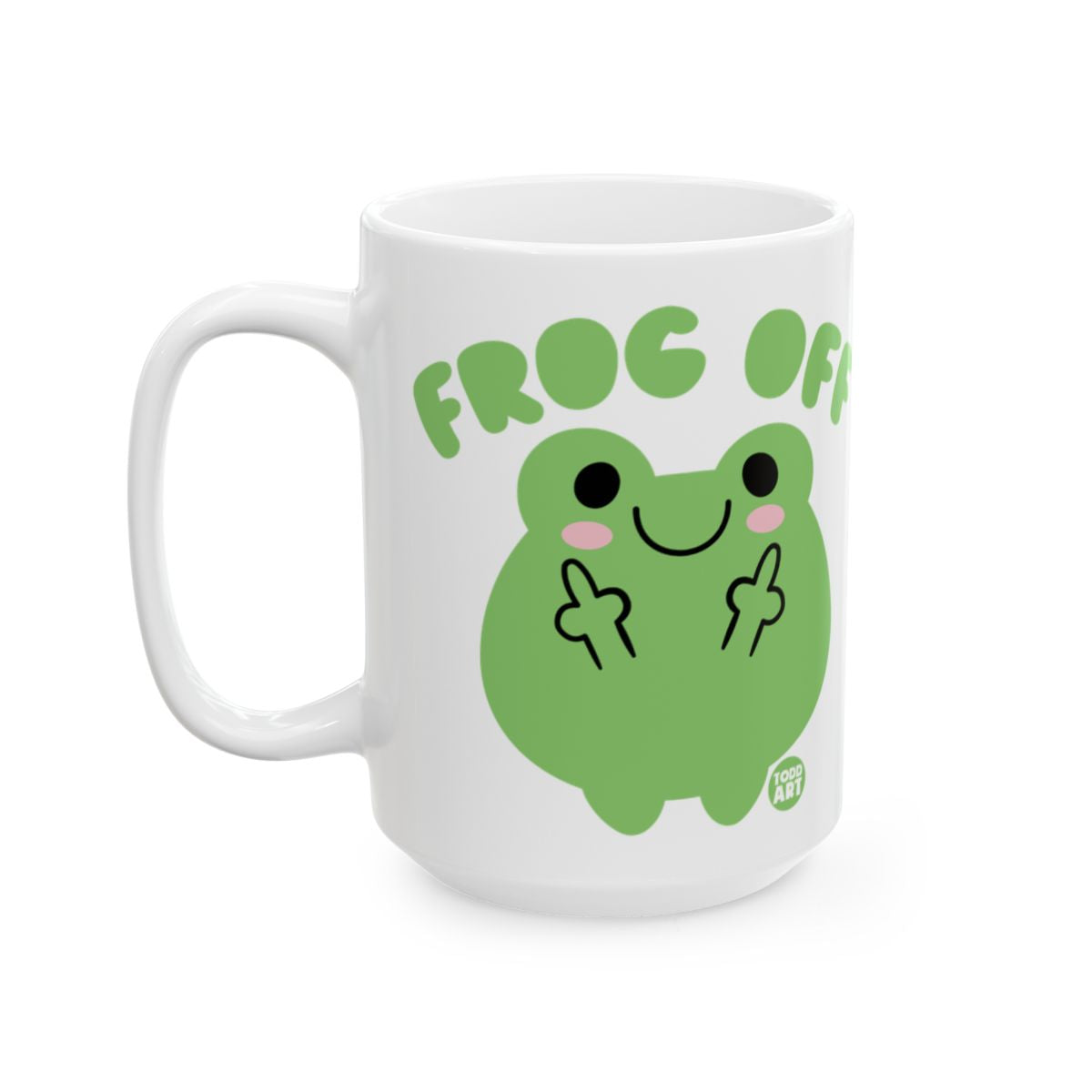 Frog Off Cute Funny Green Frog Mug