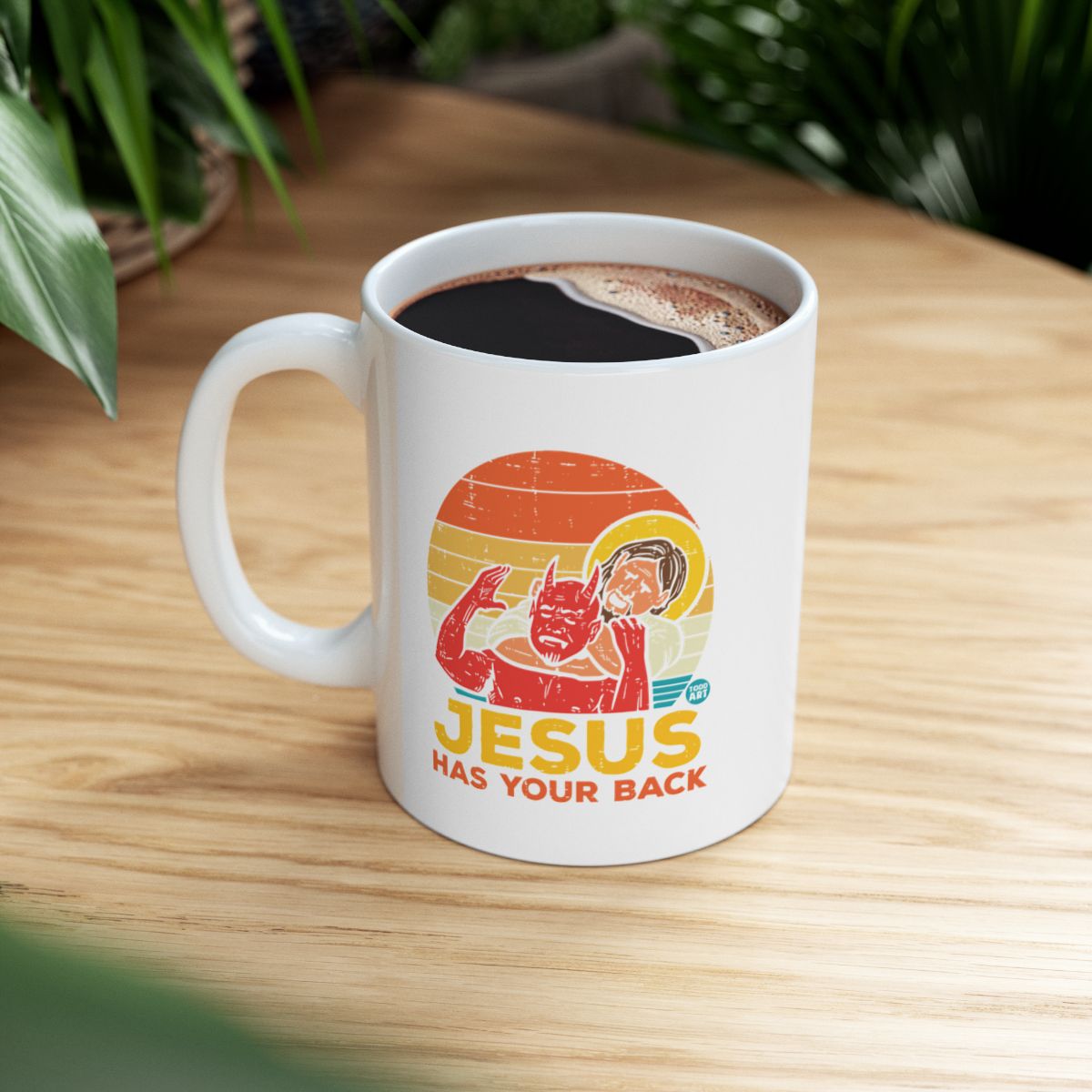Jesus Has Your Back Coffee Mug
