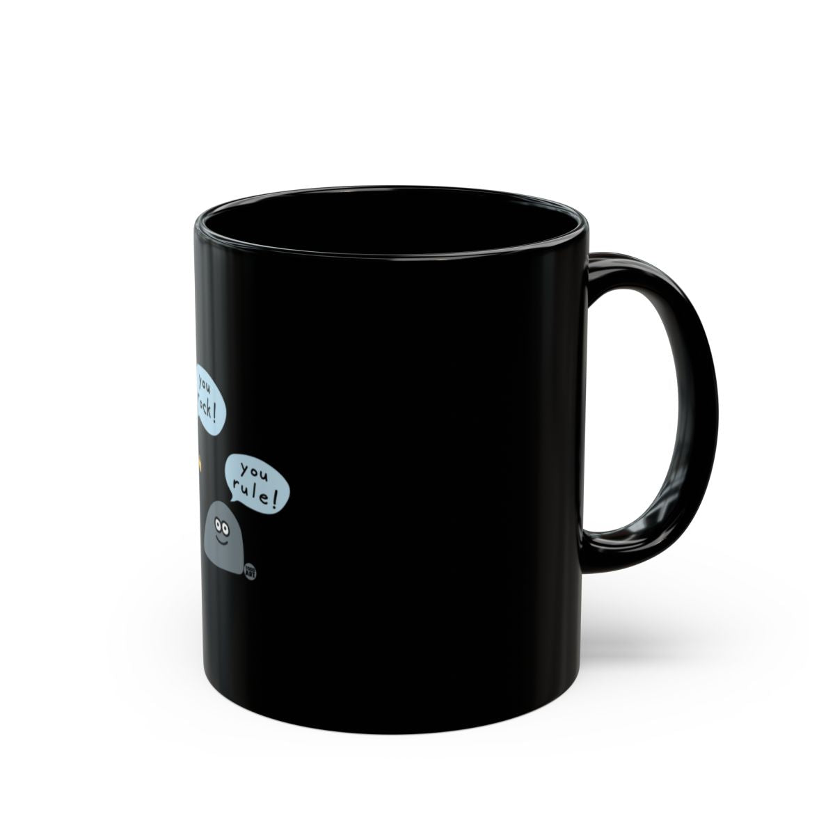 Inspirational Cartoon Characters Black Mug