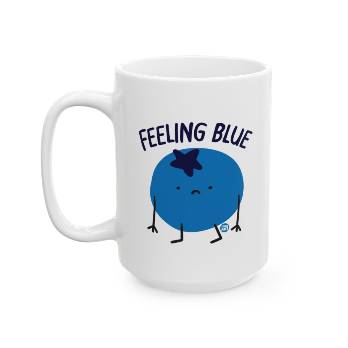 Feeling Blue Fun Creative Large Coffee Mug