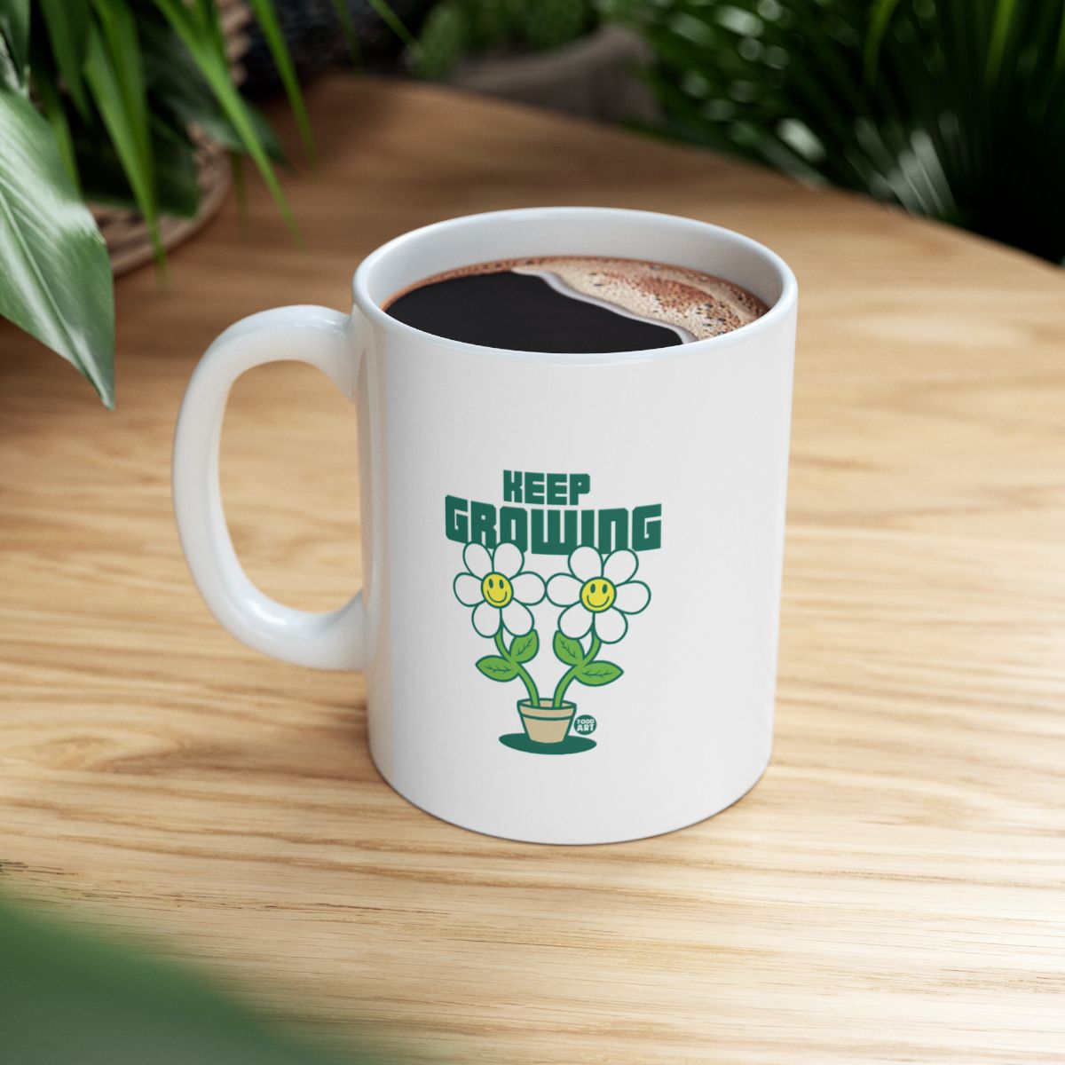 Keep Growing Inspirational Coffee Mug for Plant Lovers