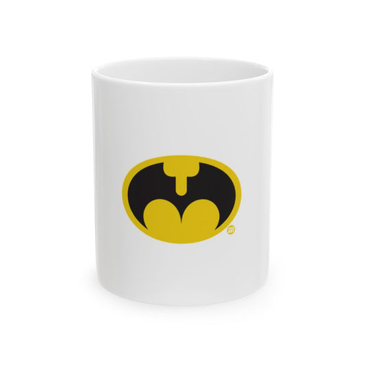 Batman Retro Yellow and Black Emblem Mug