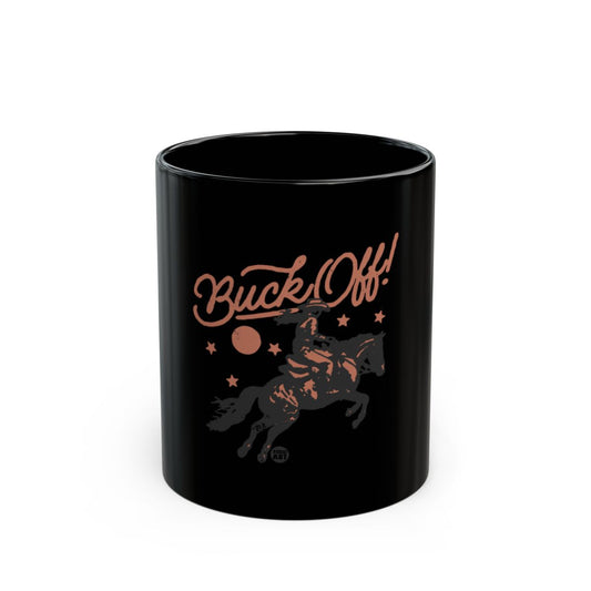 Buck Off Dark Mug for Rodeo Enthusiasts