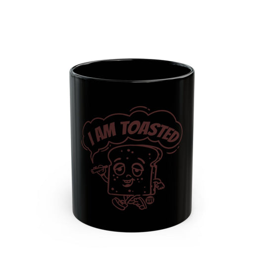 I Am Toasted Funny Cartoon Character Mug