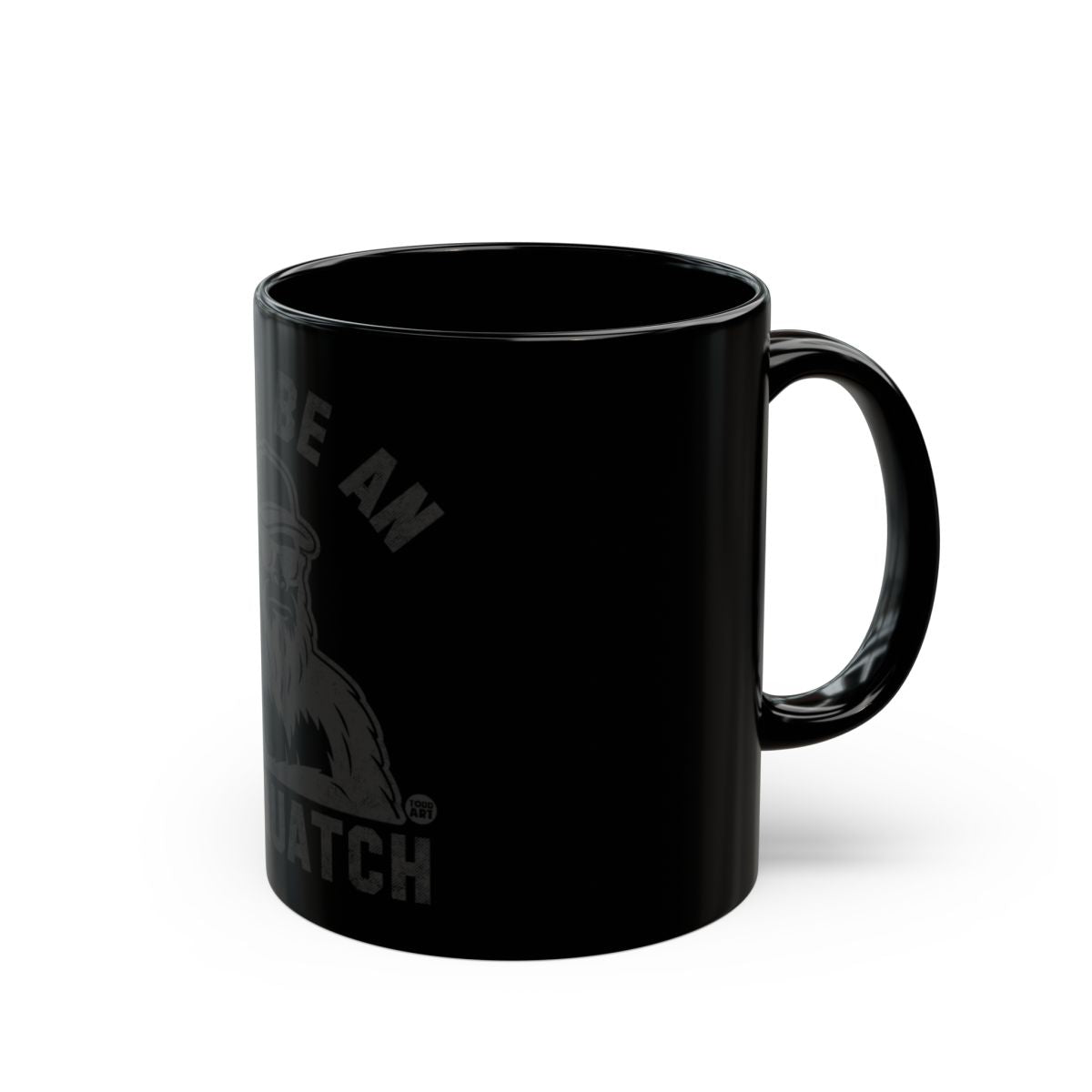 Embrace The Sasquatch Black Coffee Mug