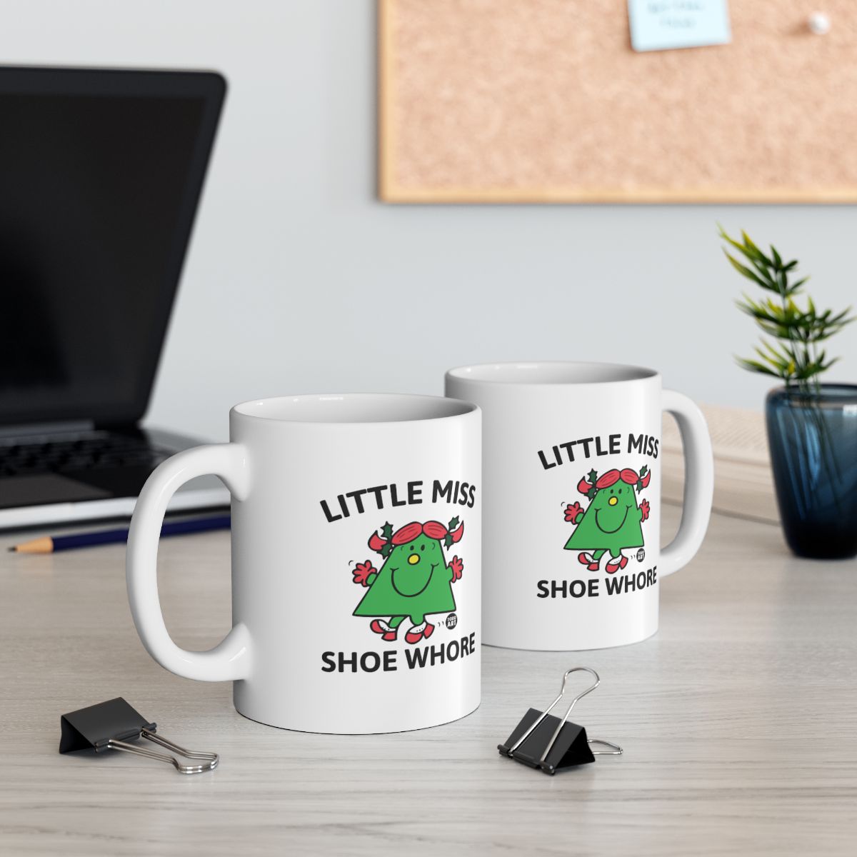 Little Miss Shoe Whore funny novelty mug for home office