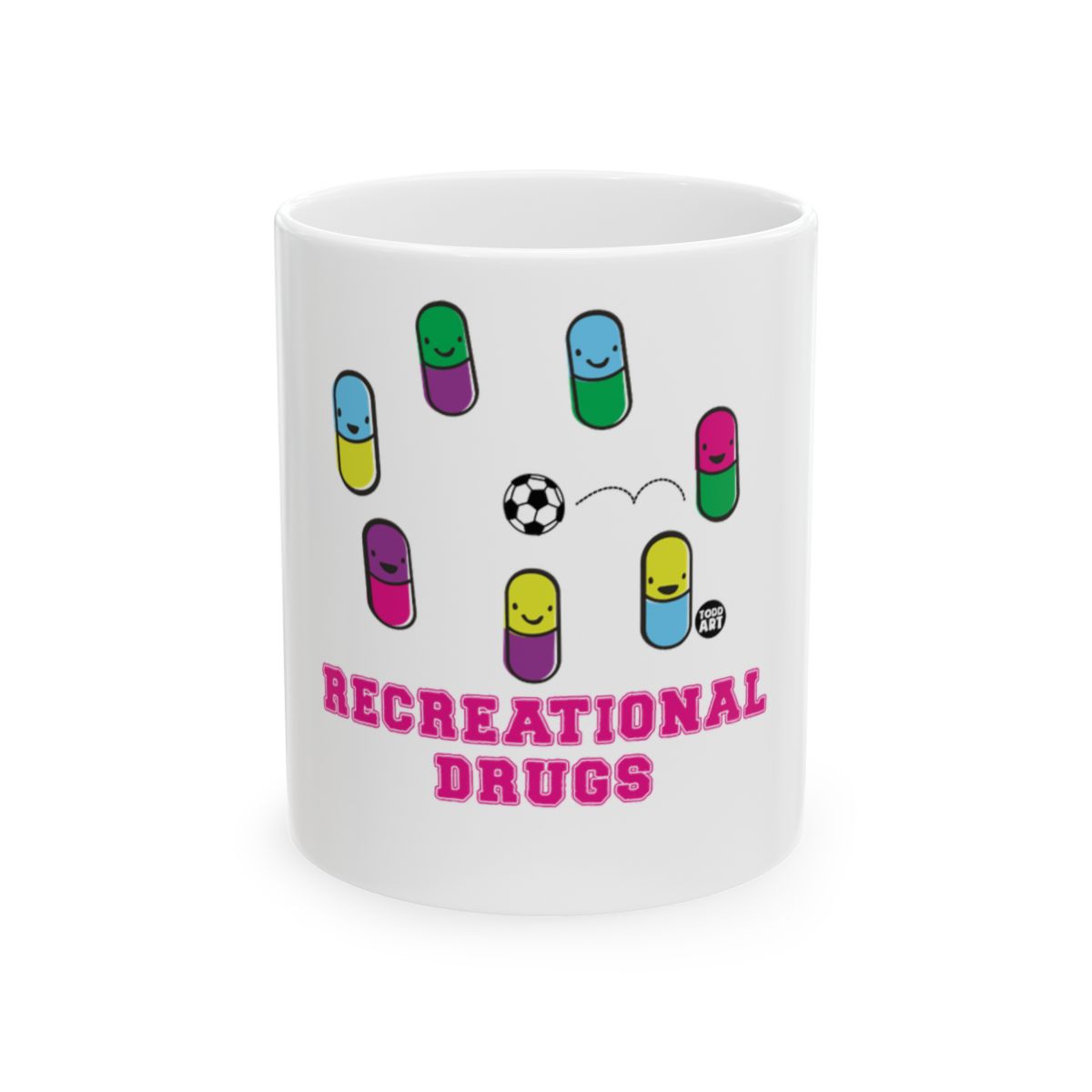 Recreational Drugs Funny Pill Design Mug