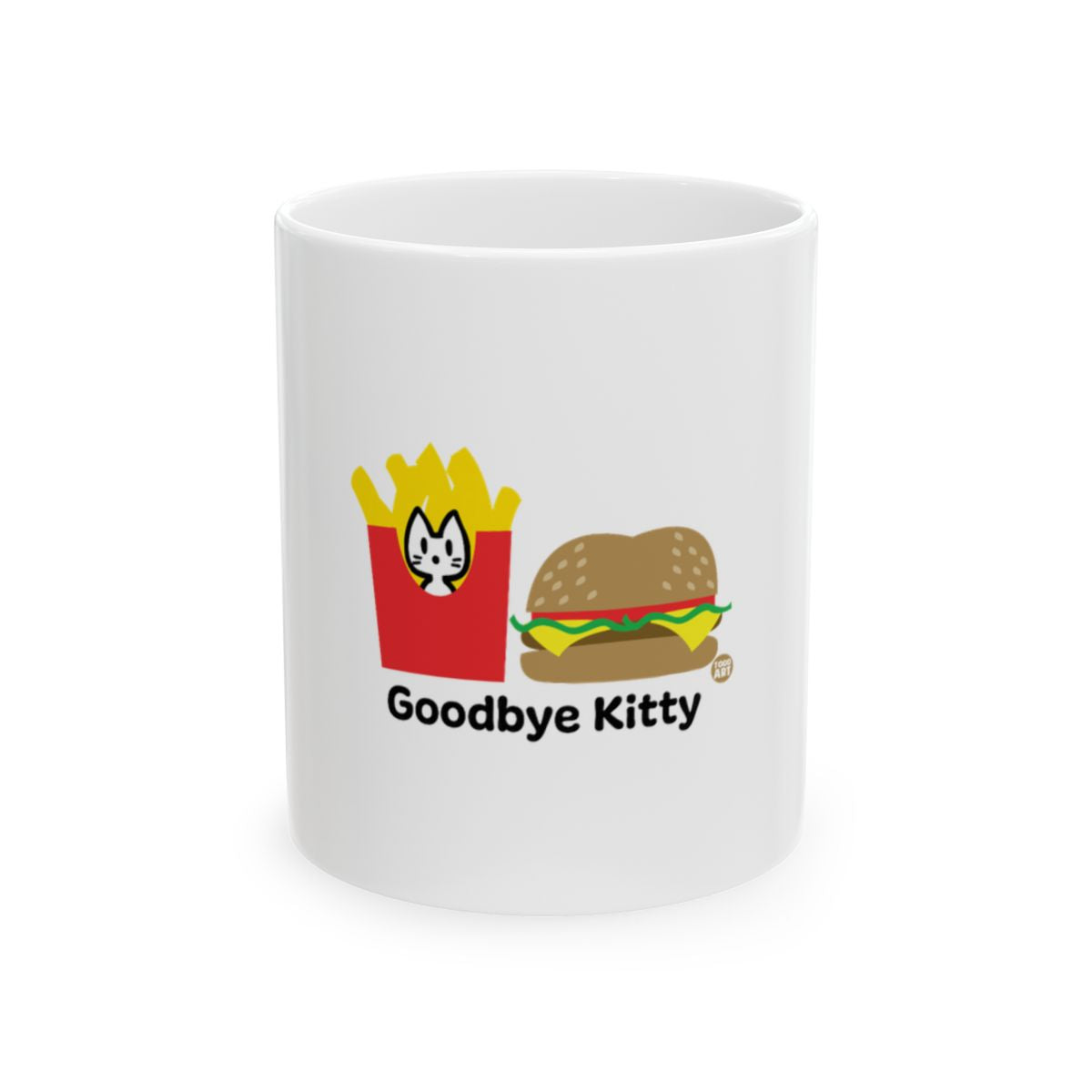 Goodbye Kitty French Fries with Hamburger Mug