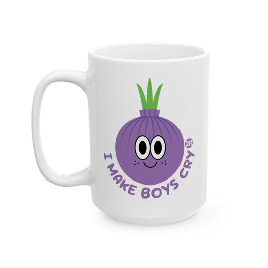 I Make Boys Cry Funny Onion Character Mug