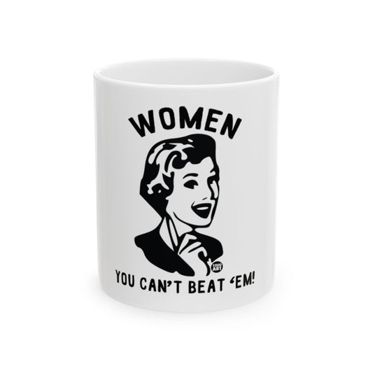 Retro Women You Can't Beat 'Em! Coffee Mug