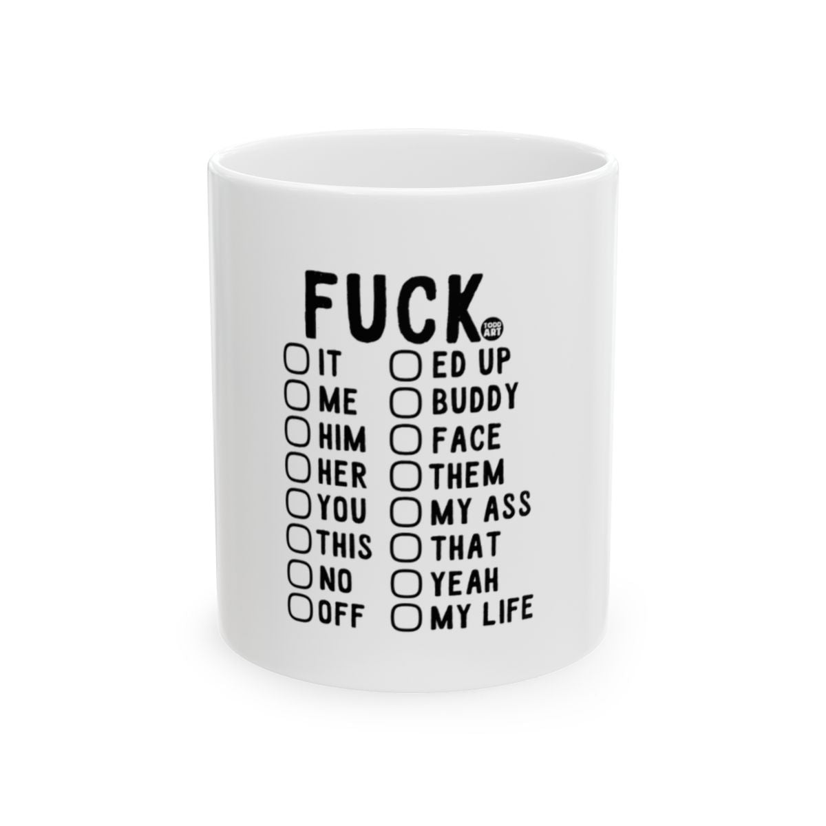 Funny Checklist Design Coffee Mug for Daily Use