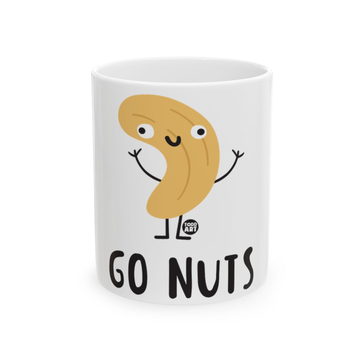 Go Nuts Funny Cartoon Design Ceramic Mug