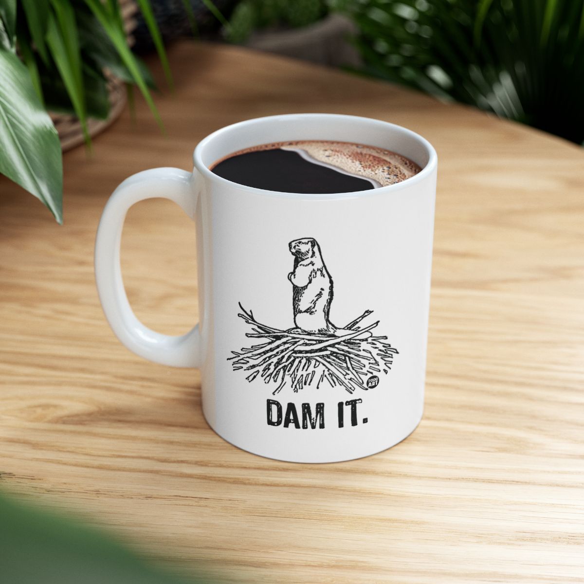 Funny Dam It Beaver Mug Perfect for Coffee Lovers