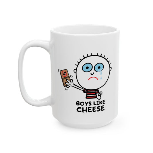 Boys Like Cheese Funny Character Mug for Any Occasion