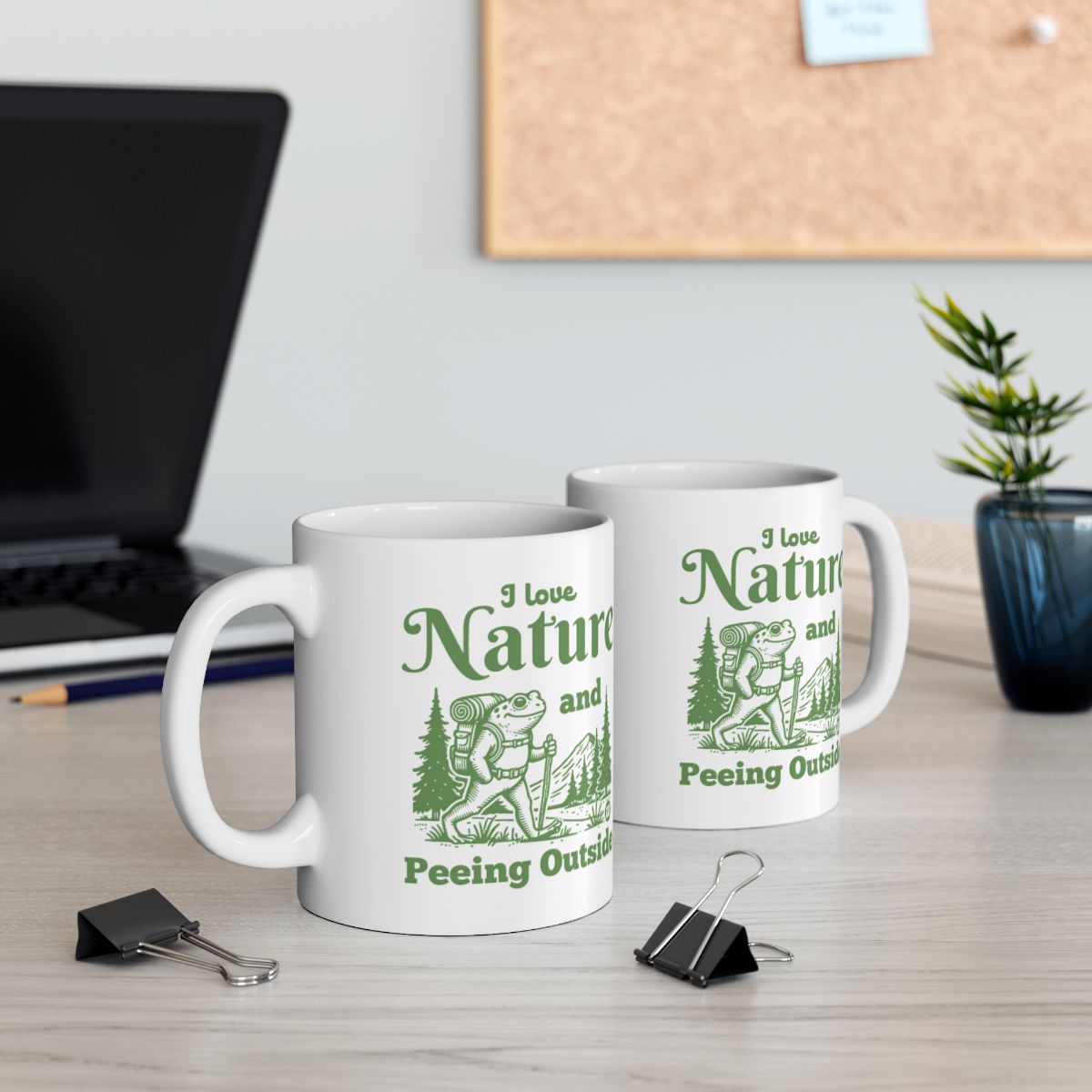 I Love Nature And Peeing Outside Funny Coffee Mug Product