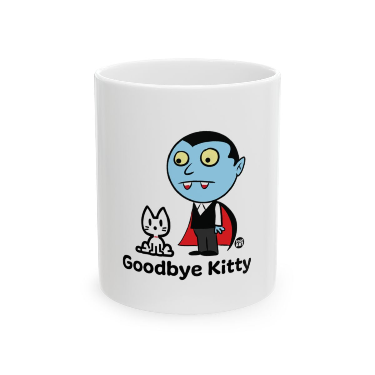 Goodbye Kitty Vampire Design Mug for Fun Drinkware
