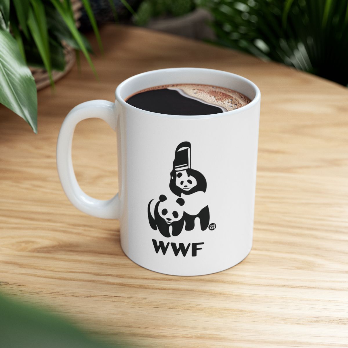 WWF Coffee Mug with Cute Panda Design