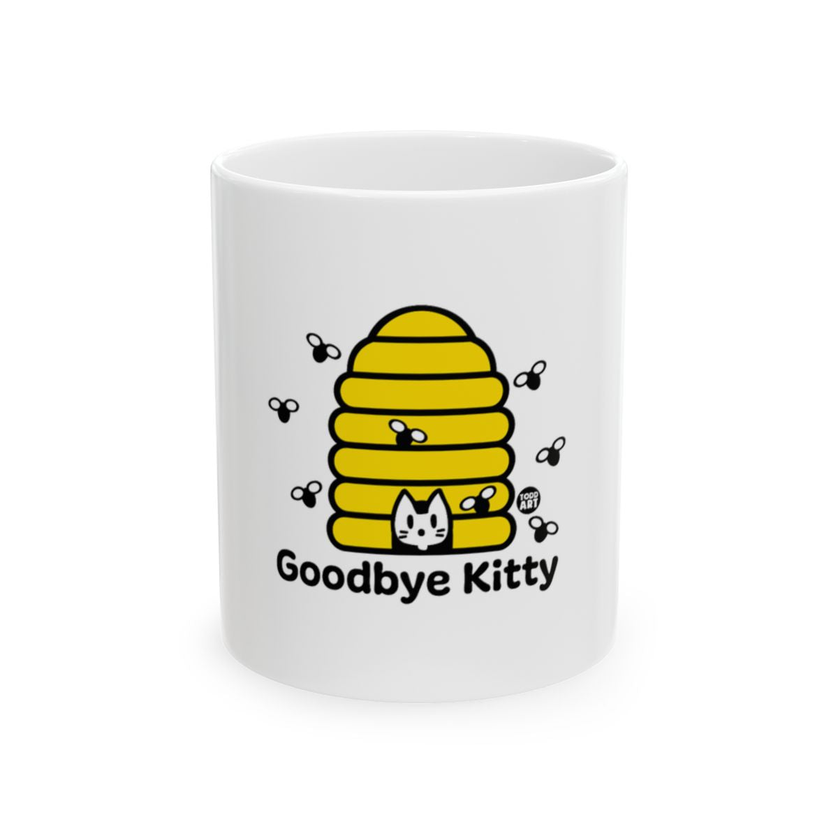 Goodbye Kitty Beehive Design Mug