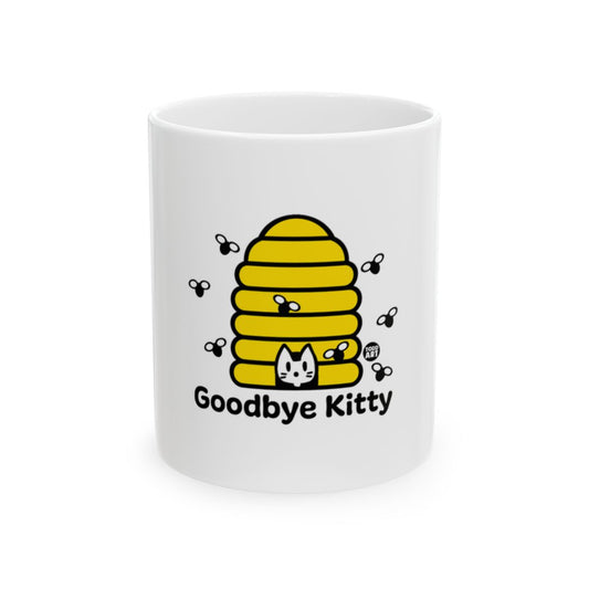 Goodbye Kitty Beehive Design Mug