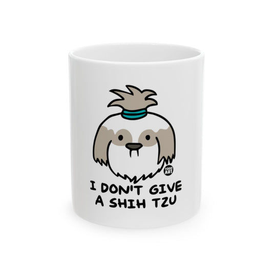 I Don't Give A Shih Tzu Mug with a Cute Dog Design