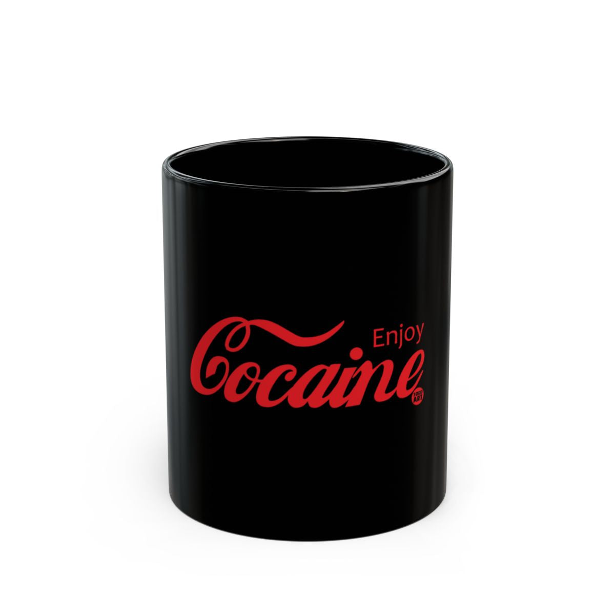 Enjoy Cocaine Black Mug for Beverage Enthusiasts