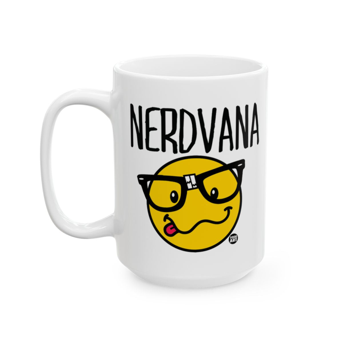 Nerdvana Smiley Mug for Coffee and Tea Lovers