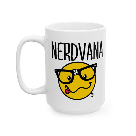 Nerdvana Smiley Mug for Coffee and Tea Lovers