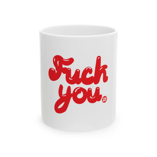 Sassy Bold Red Text White Mug Perfect for Office