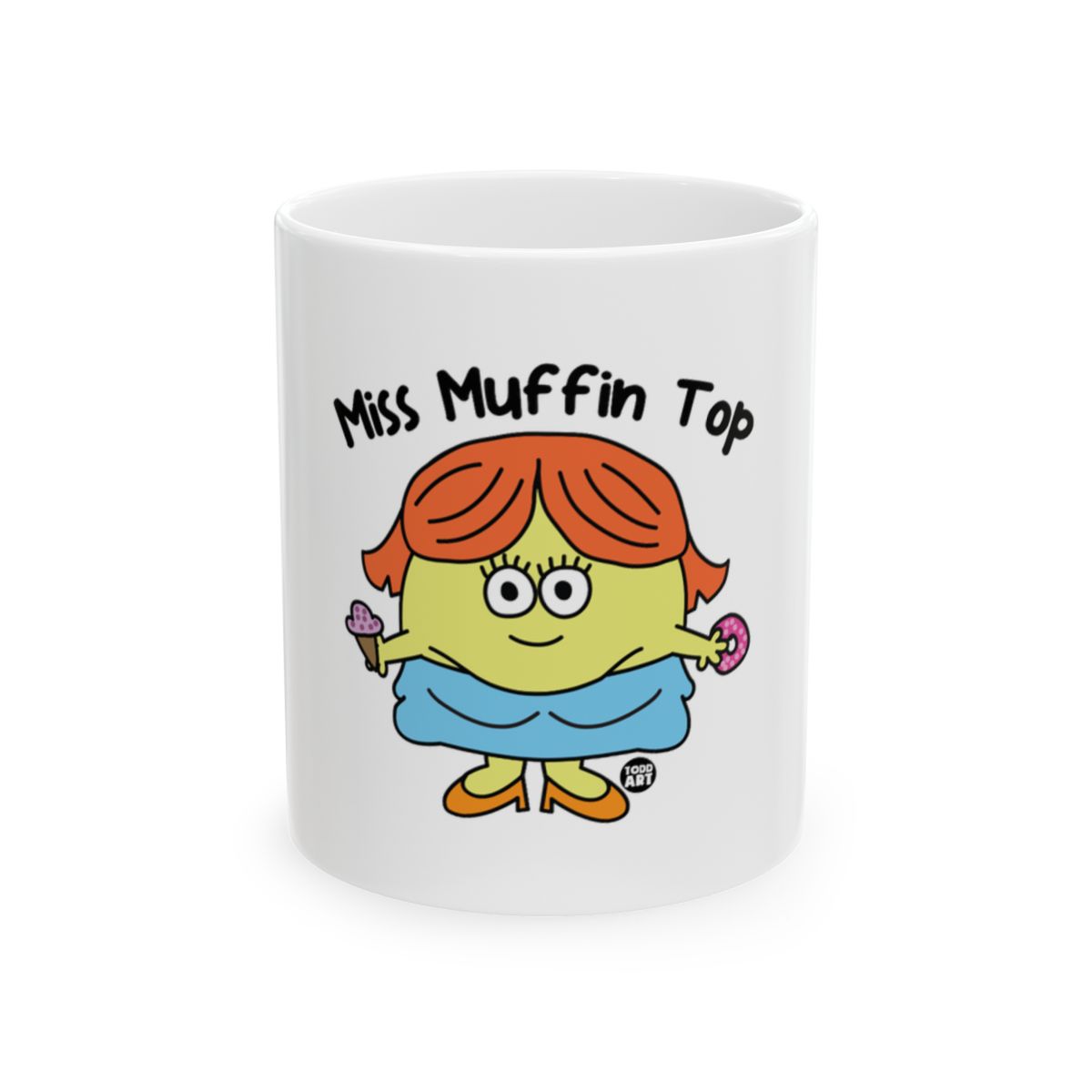 Miss Muffin Top Cartoon Character Mug