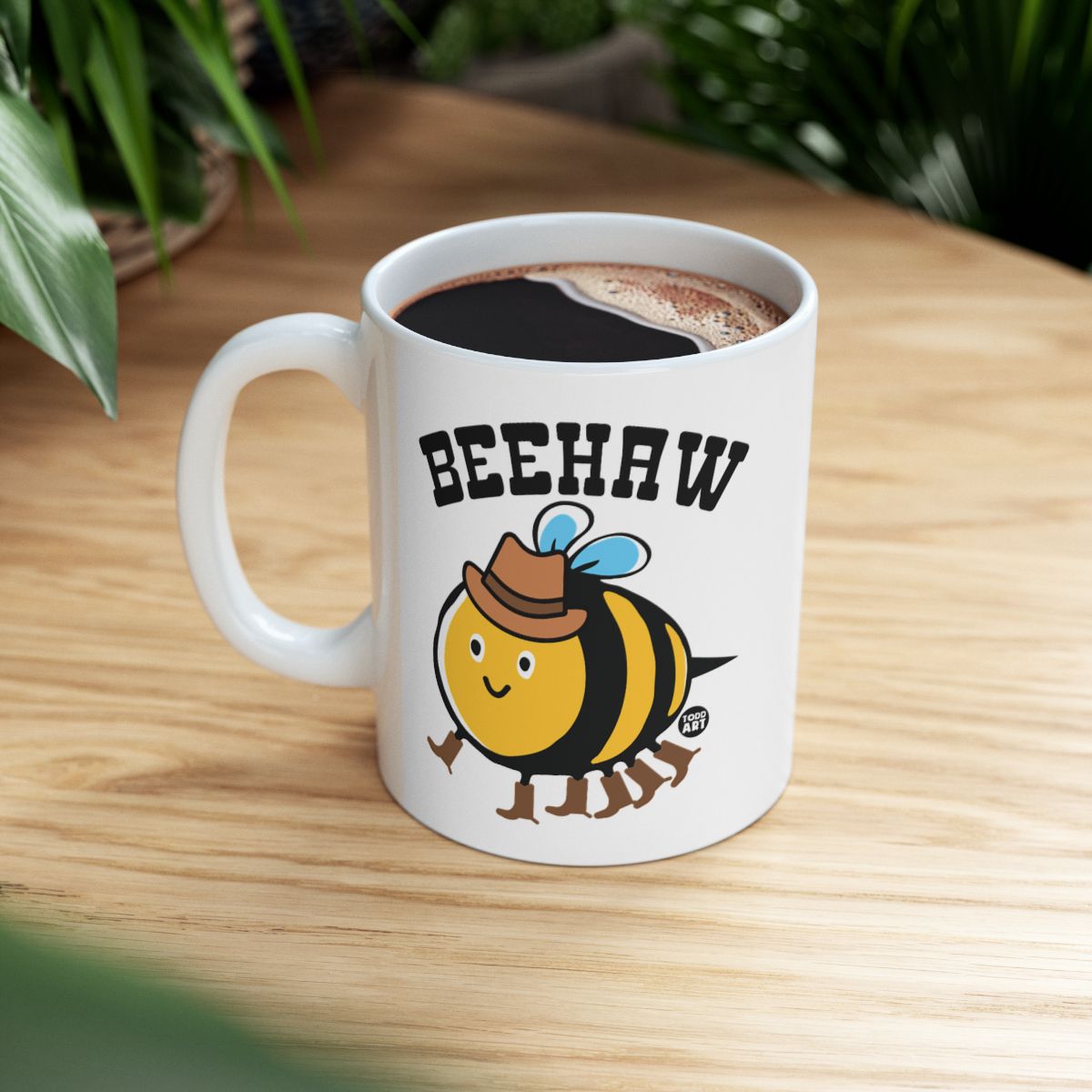 Beehaw Cute Bee With Cowboy Hat Coffee Mug