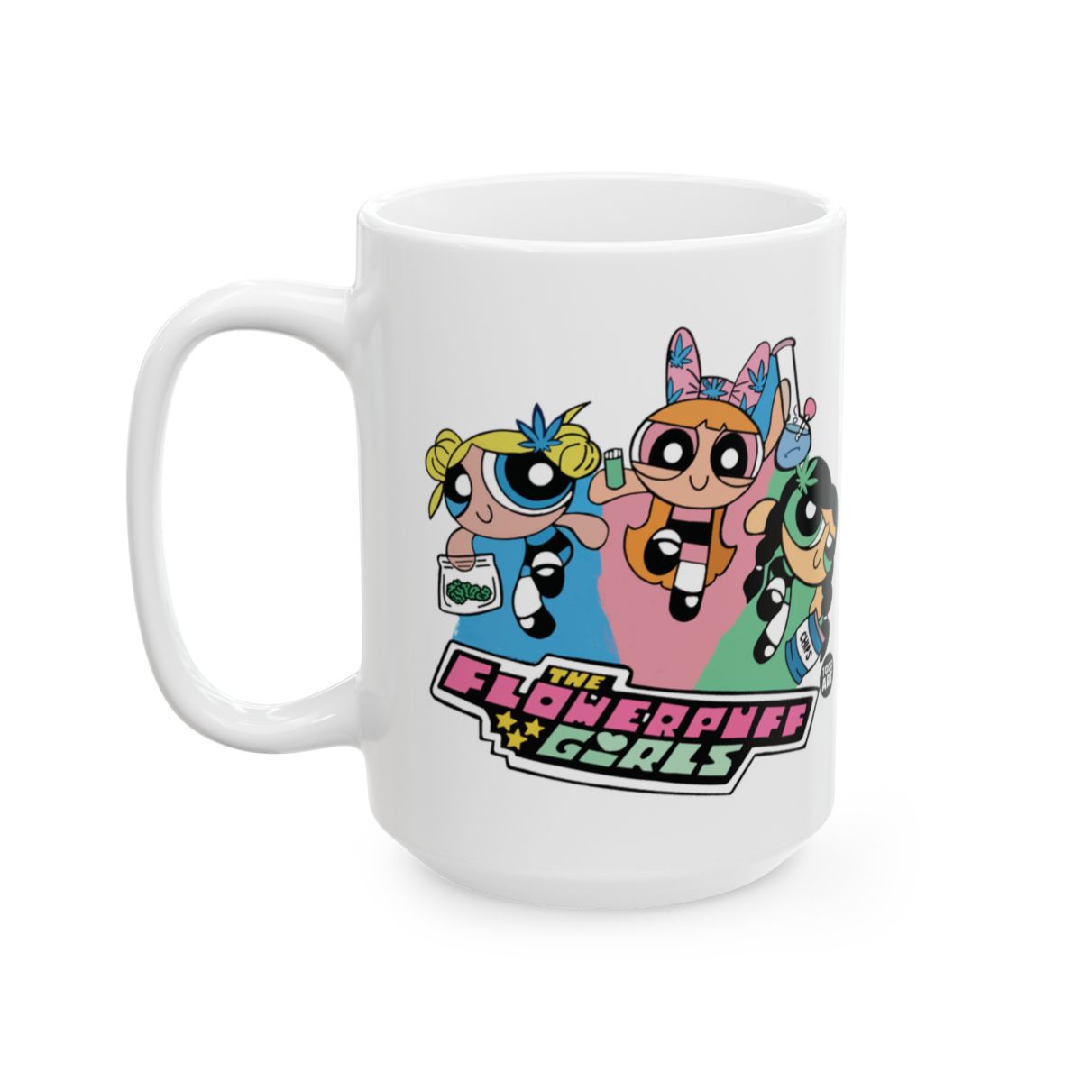 The Flowerpuff Girls White Ceramic Coffee Mug