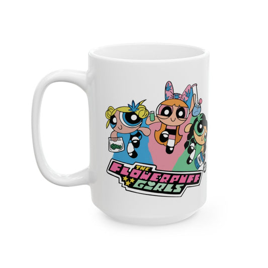 The Flowerpuff Girls White Ceramic Coffee Mug