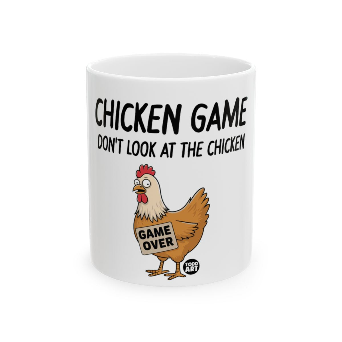 Chicken Game Don't Look at the Chicken mug