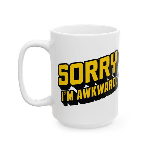 Sorry I'm Awkward Design Mug for Quirky Personality