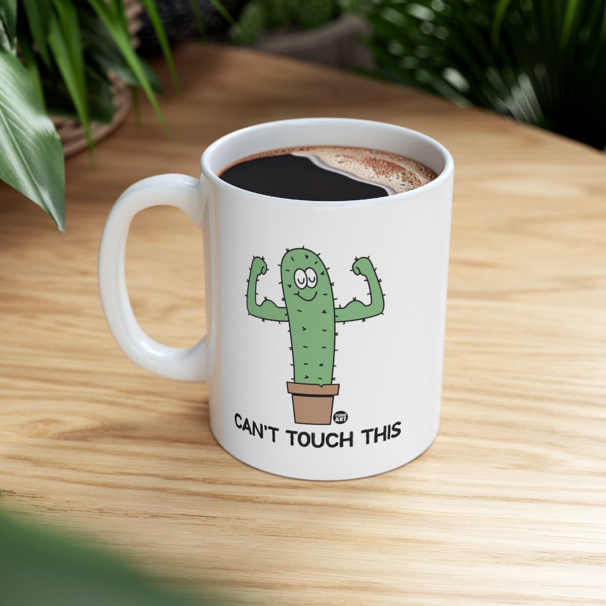 Can't Touch This Cactus Shaped Mug Office Drinkware