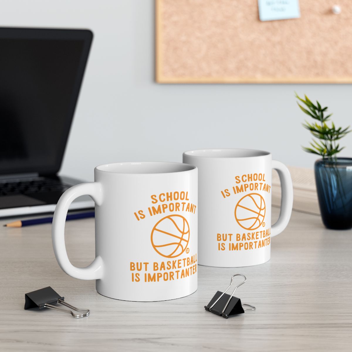 School is Important But Basketball is Importanter mug